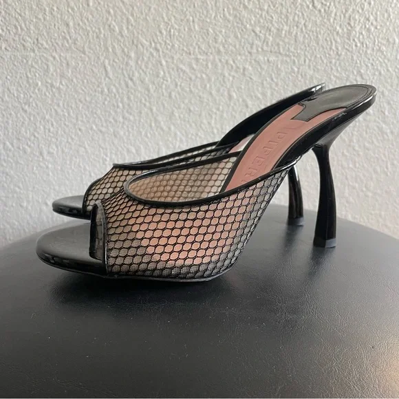 Piferi Tiana Black and Pink Mesh Women's Heels - Picture 2 of 8